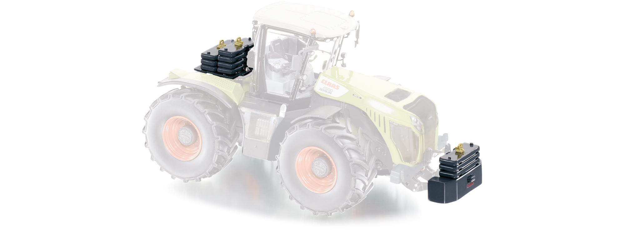 Ballastgewichte für Claas Xerion Modell von WIKING 1:32