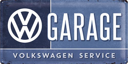 Blechschild „VW Garage - Volkswagen Service“