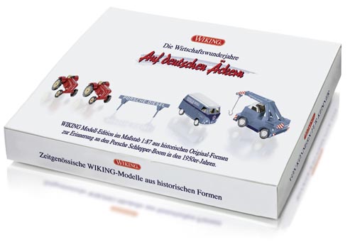 Porsche Schlepper Set Modell von WIKING 1:87