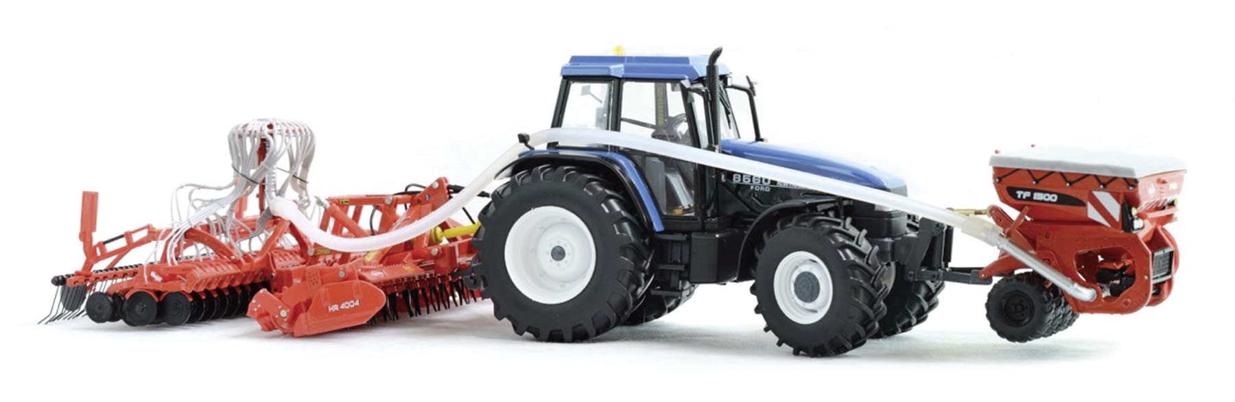 Kuhn Anbaugeräte Set (BTF 4000+ HR4004 + TF1500) Modell von Replicagri 1:32