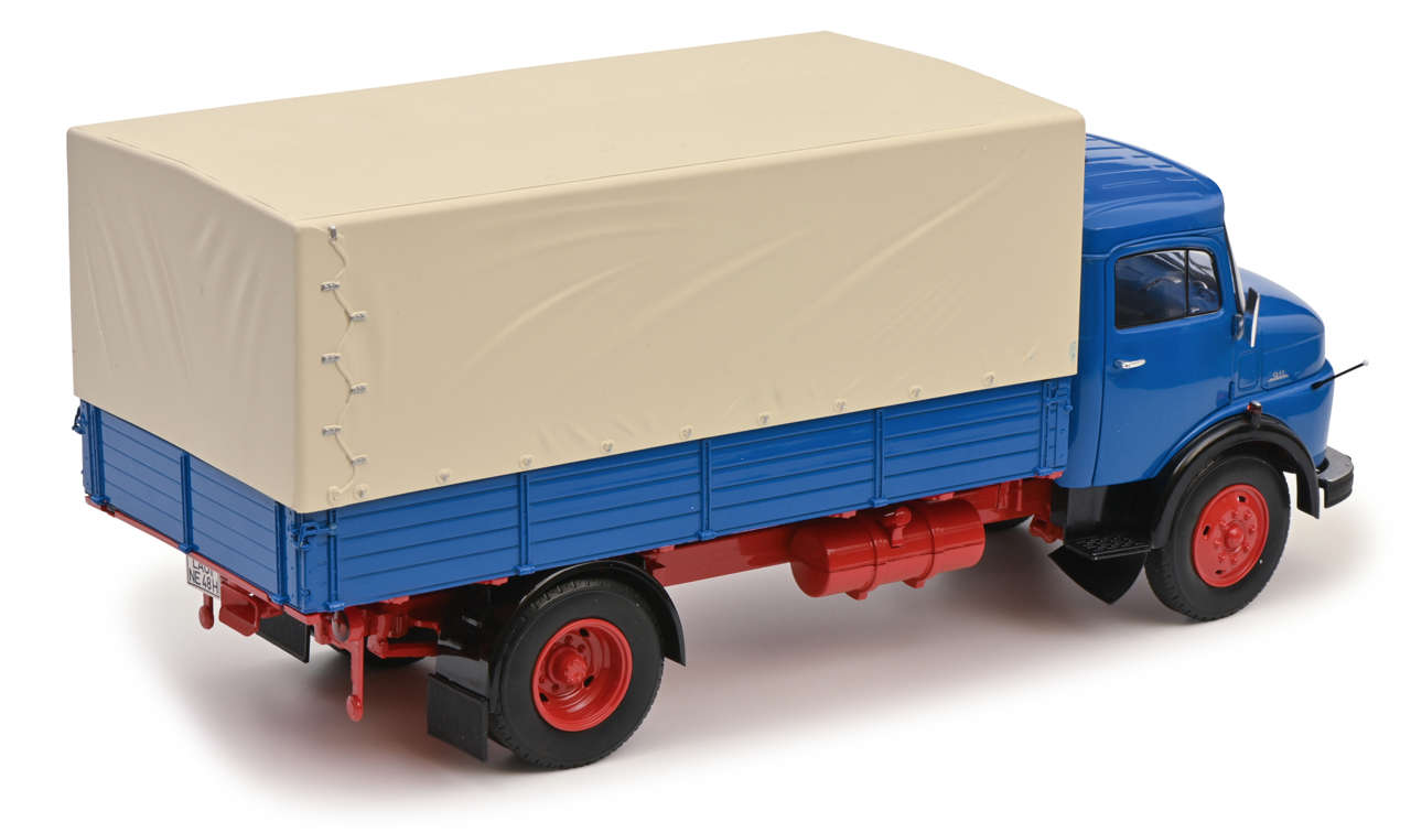 MB L911 blau Modell von Schuco 1:18