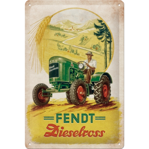 Blechschild Fendt Dieselross-1