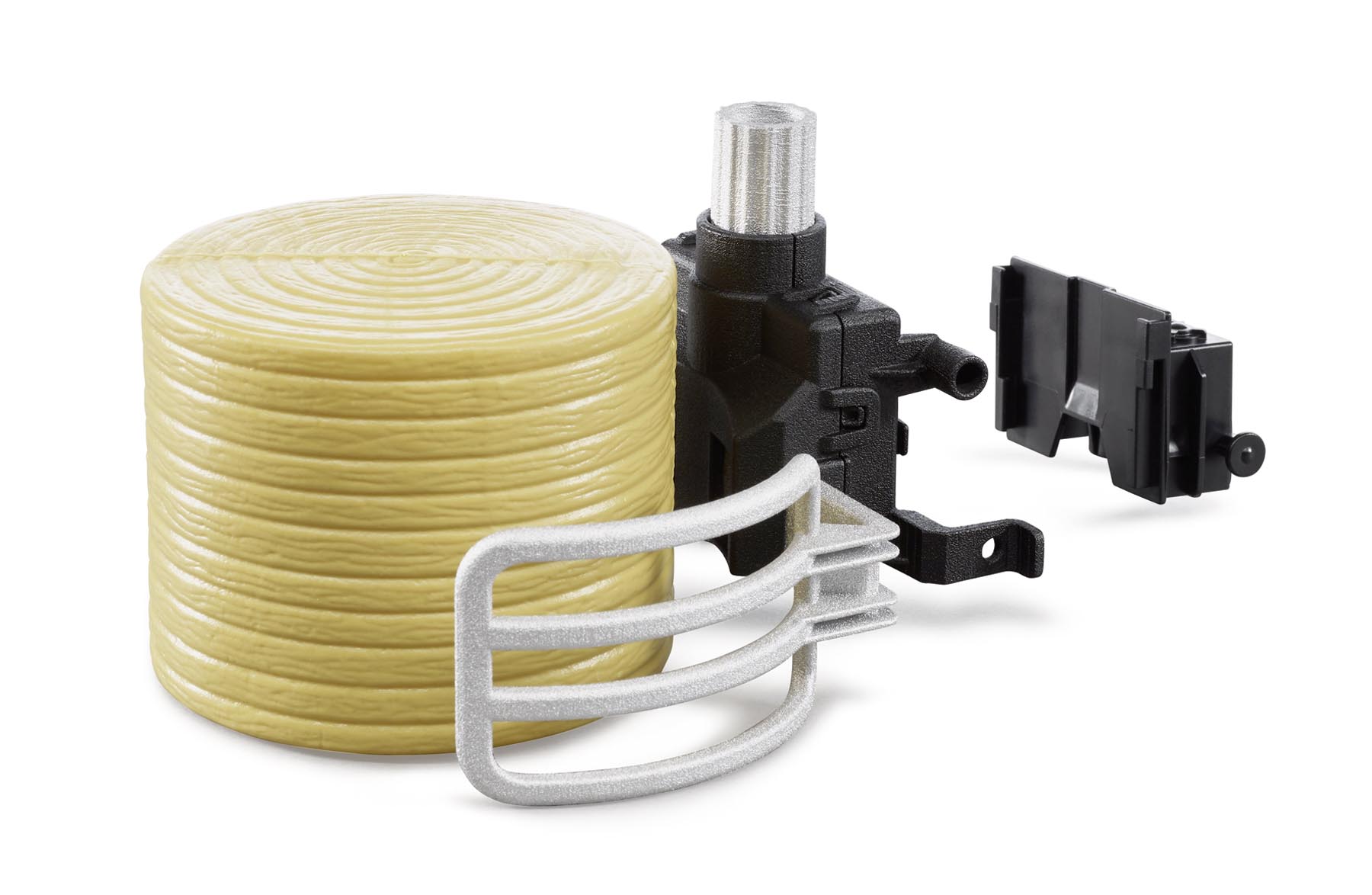 Ballengreifzange mit 1 Rundballen Modell von Bruder