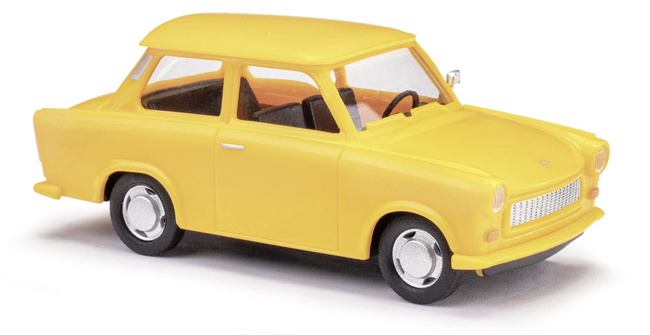 Trabant P601 orange Modell von Busch 1:87