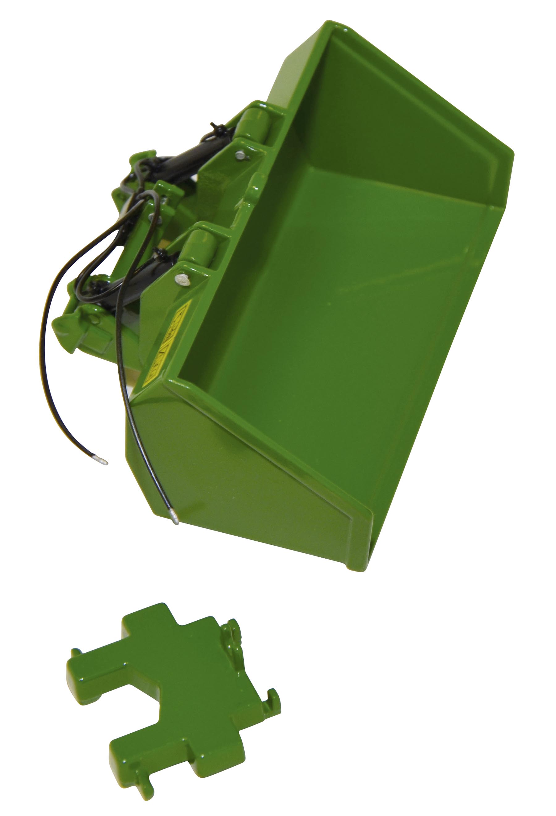 Godet Dreipunktschaufel grün Modell von Replicagri 1:32