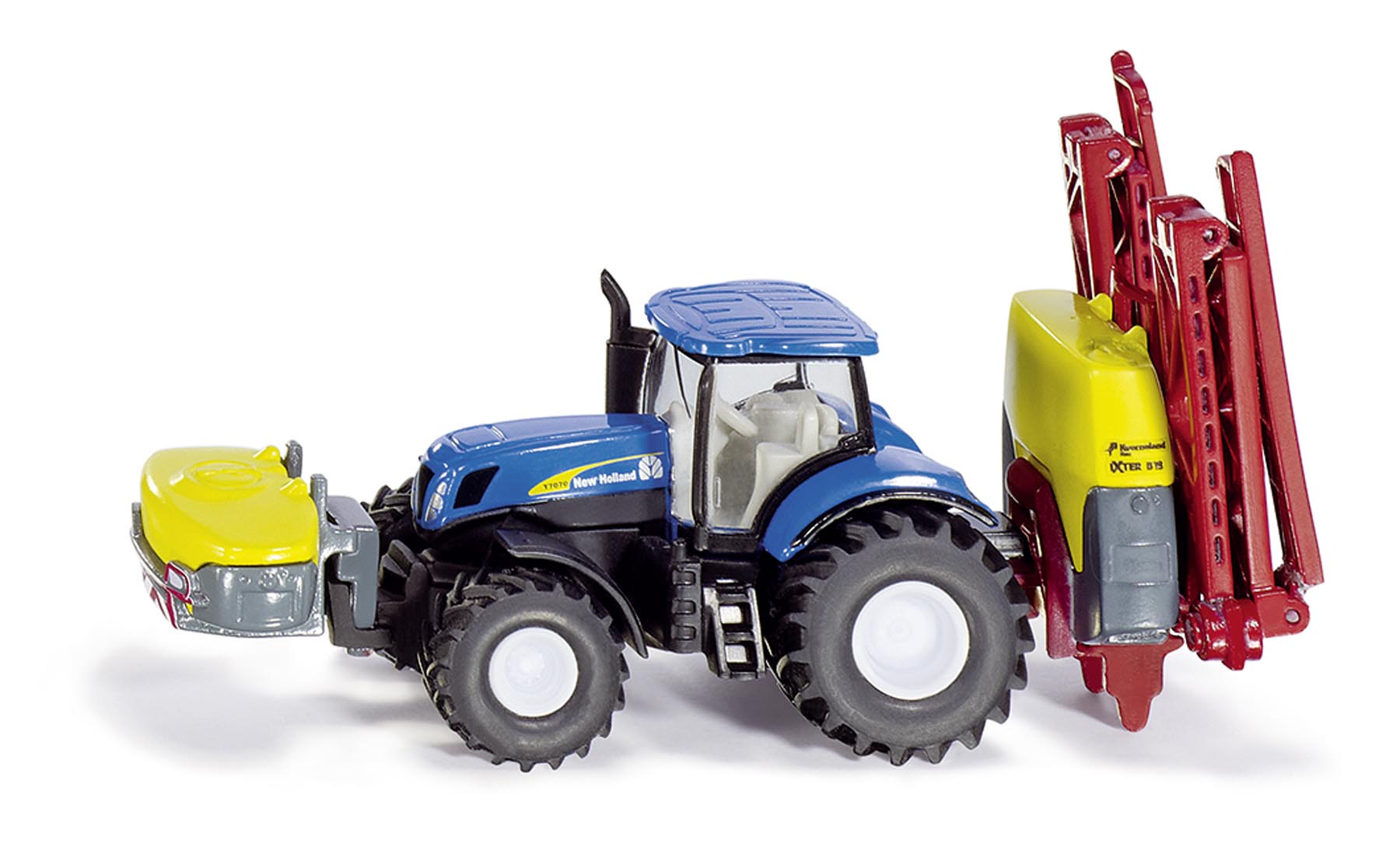 New Holland Traktor mit Kverneland Pflanzenschutzspritze Modell von Siku 1:87