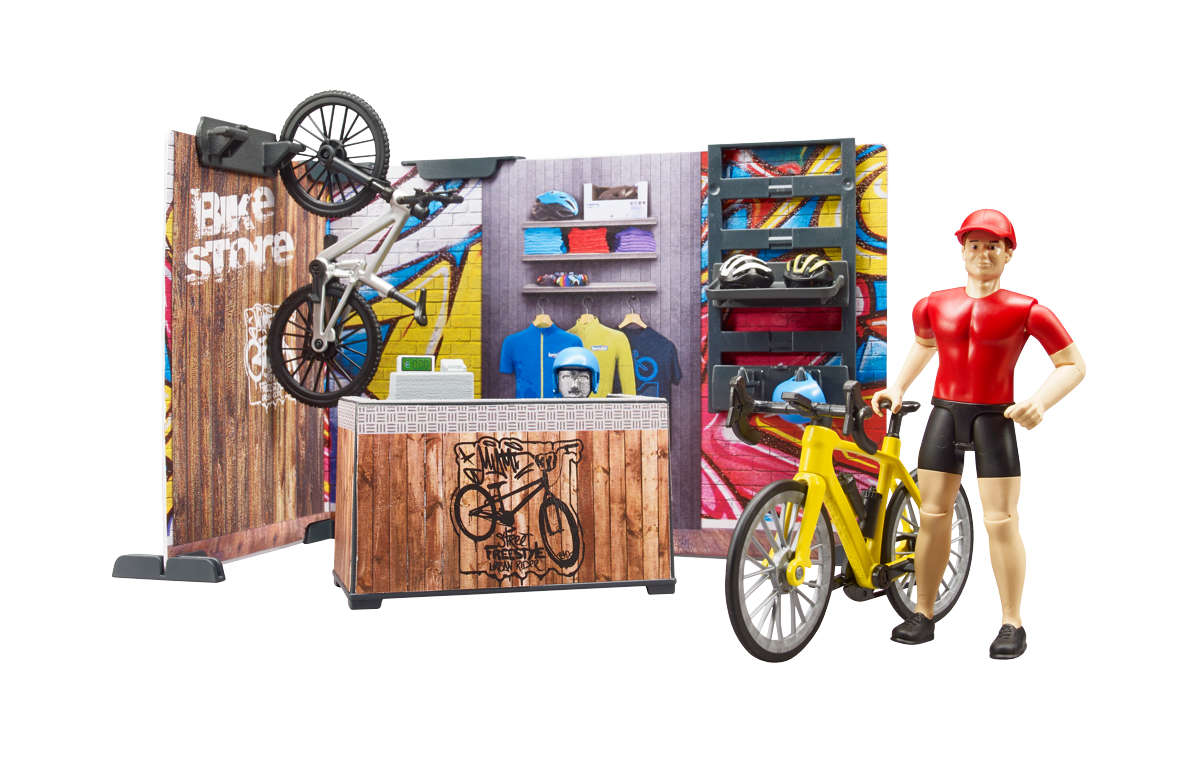 bWorld Fahrradshop Modell von Bruder 1:16