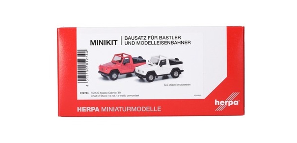 MiniKit Puch-G-Klasse Bausatz Cabrio  Modell von herpa 1:87