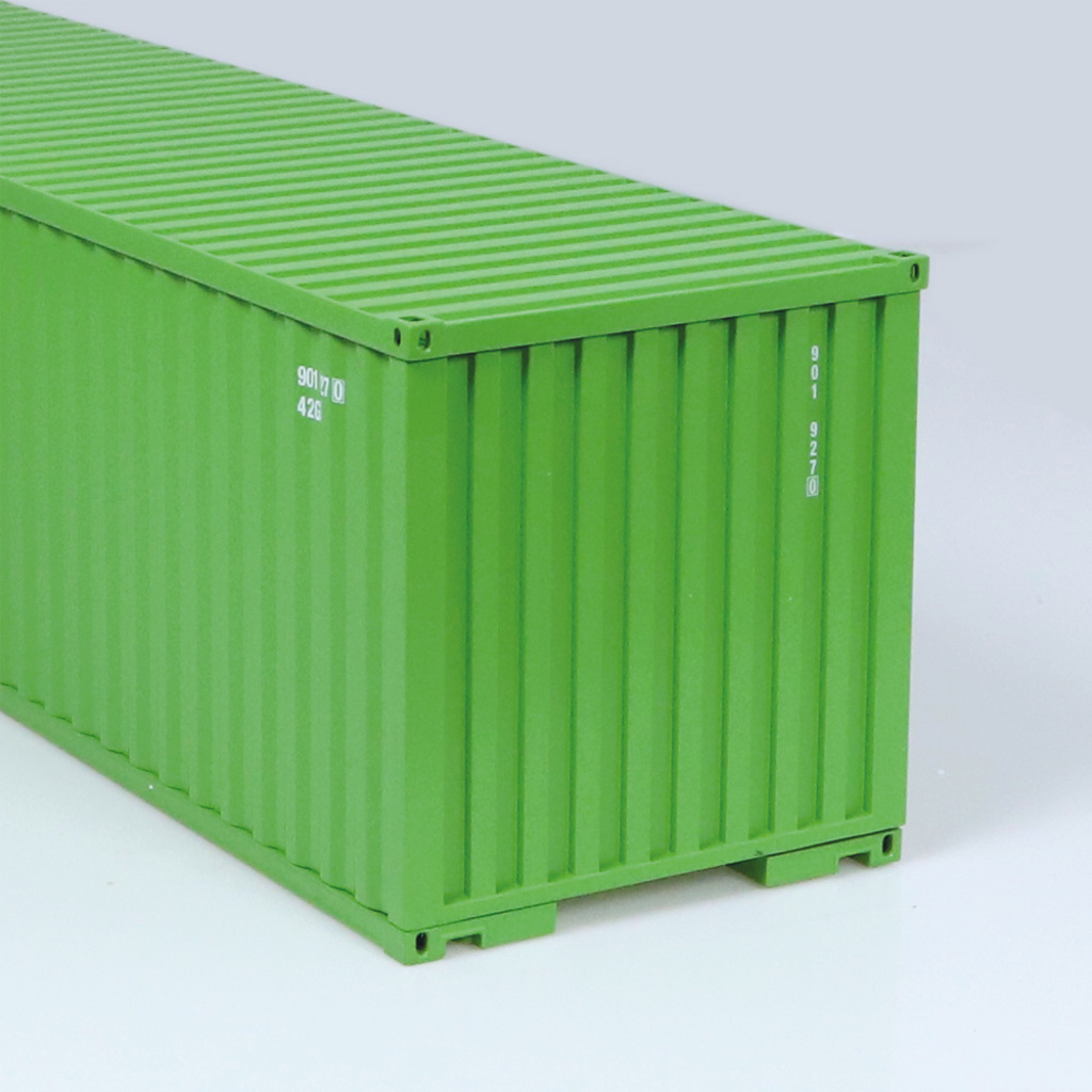 Seefracht Container 40ft grün Modell von NZG 1:18