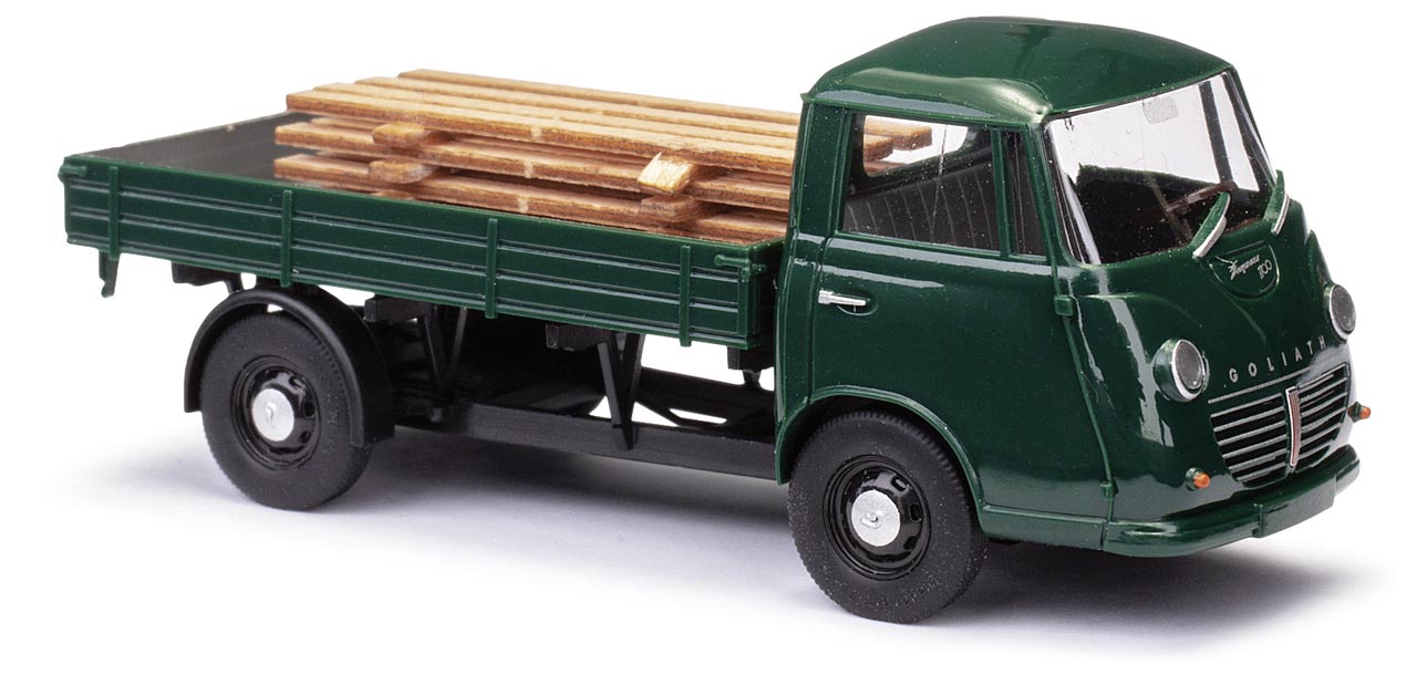 Goliath Express 1100 Pritsche mit Ladung Modell von Busch 1:87
