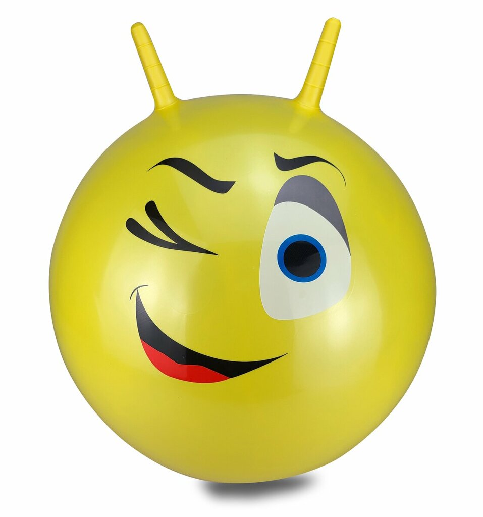 Hüpfball Eye mit Pumpe gelb-1