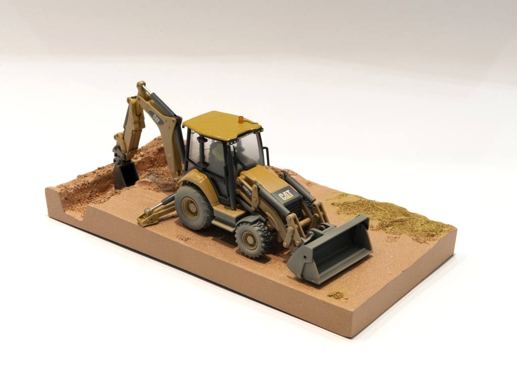 CAT 420F2 IT verwitterter Baggerlader Modell von DieCast Masters 1:50