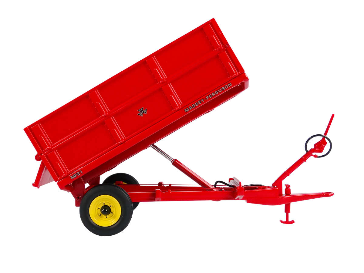 Massey Ferguson MF 21 - 3,5 Tonnen Hydraulik-Kippanhänger mit Aufsteckbordwänden Modell von Universal Hobbies 1:32