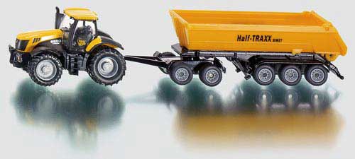 JCB 8250 Traktor mit Dolly und Kippmulde Modell von Siku 1:87