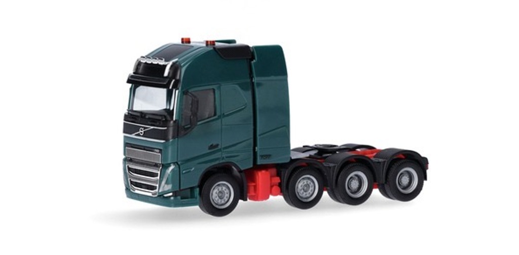 Volvo FH 16 GI. XL 2020 Schwerlastzugmaschine, blaugrün Modell von herpa 1:87