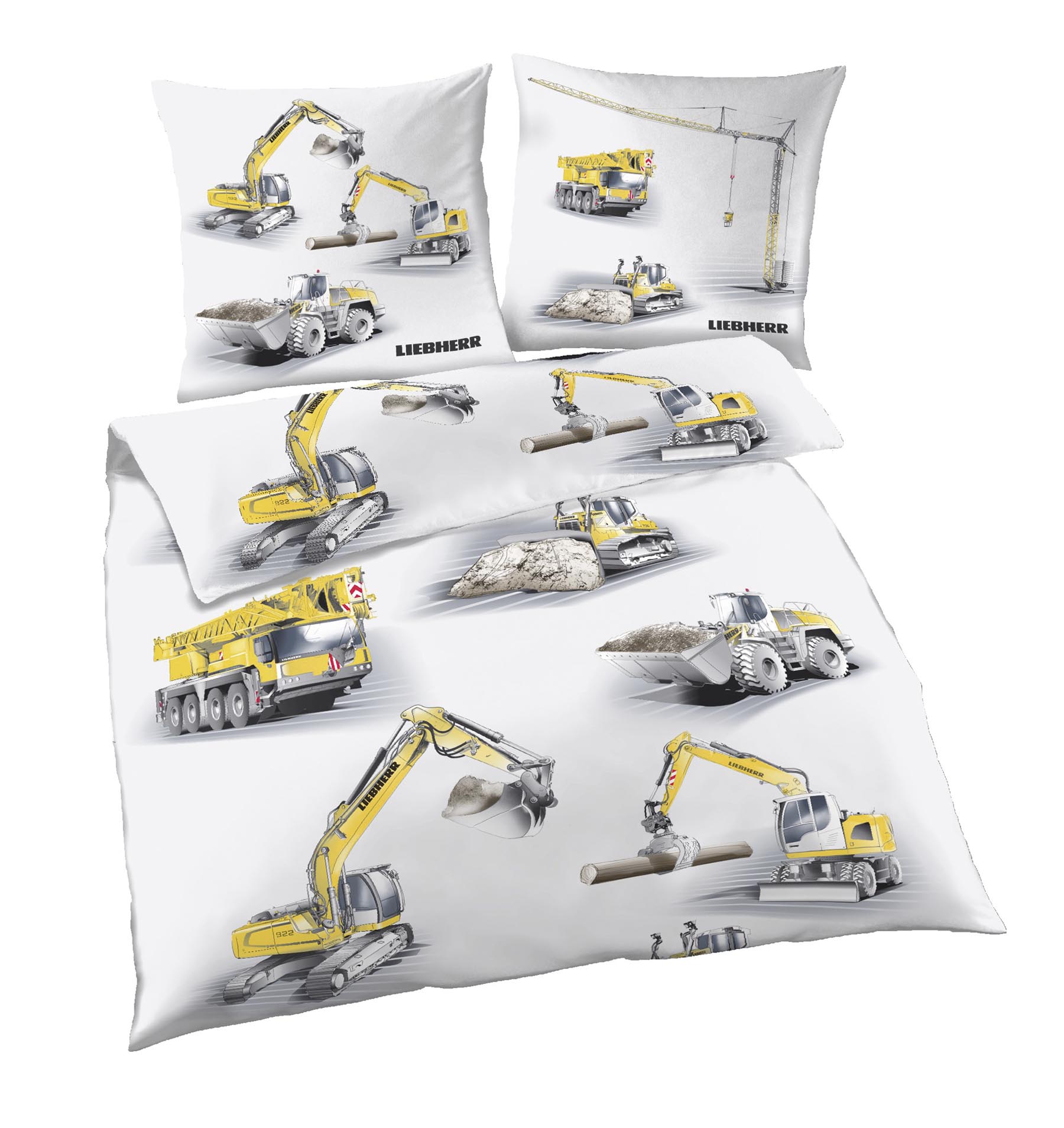 Liebherr Bagger Bettwäsche (Renforce) 135/200 cm