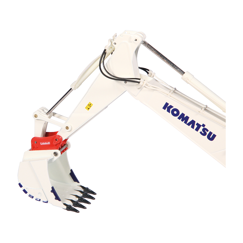 Komatsu PC1250 Bagger mit Lehnhoff Schnellwechsler Modell von NZG 1:50