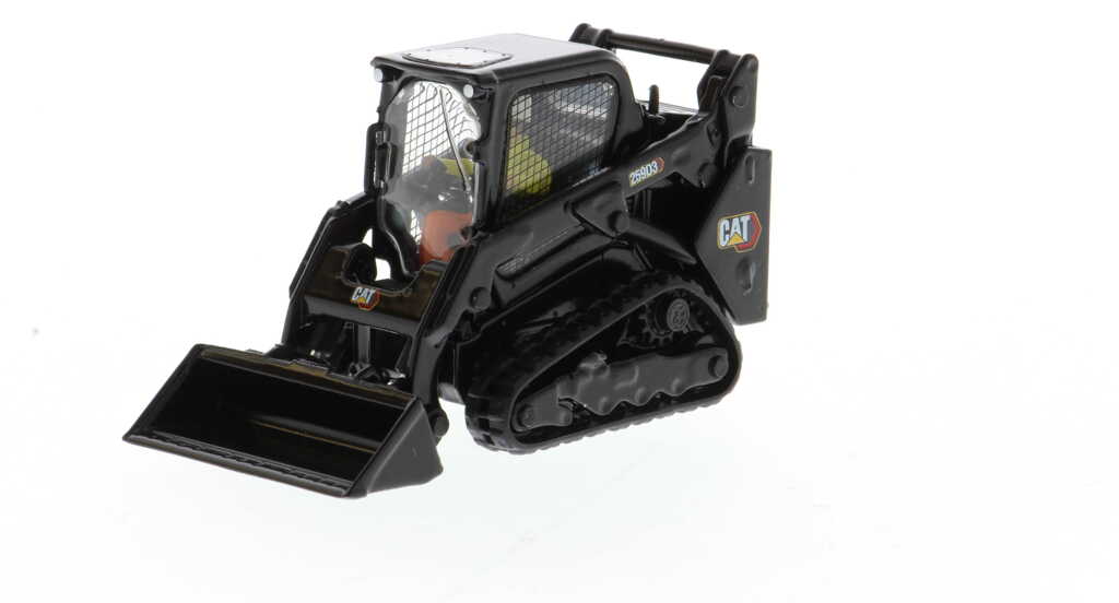 CAT 259D3 Kompakt-Raupenlader mit Anbaugeräten schwarz Modell von DieCast Masters 1:50