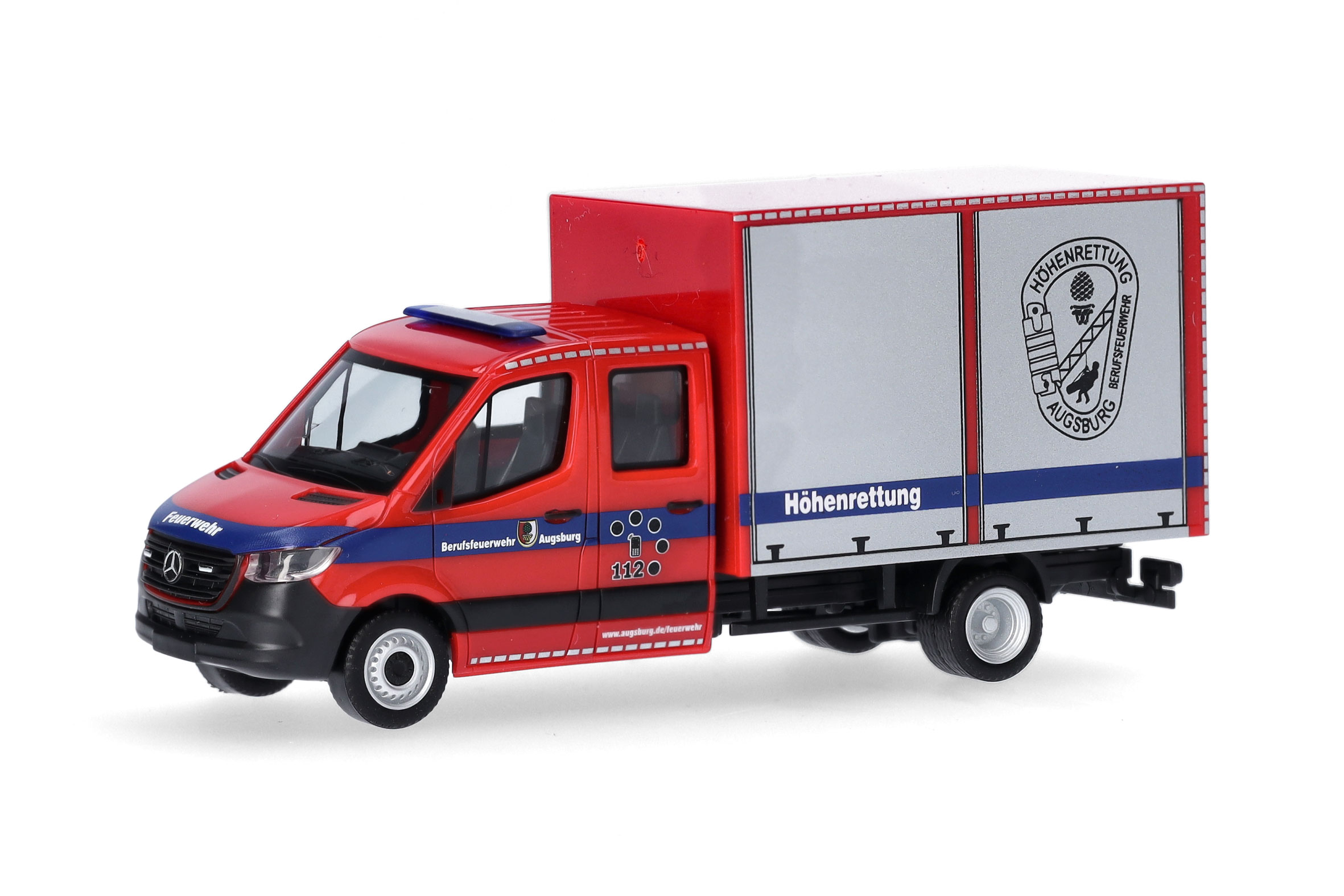 Mercedes-Benz Sprinter 18 Kasten Feuerwehr Augsburg Modell von herpa 1:87