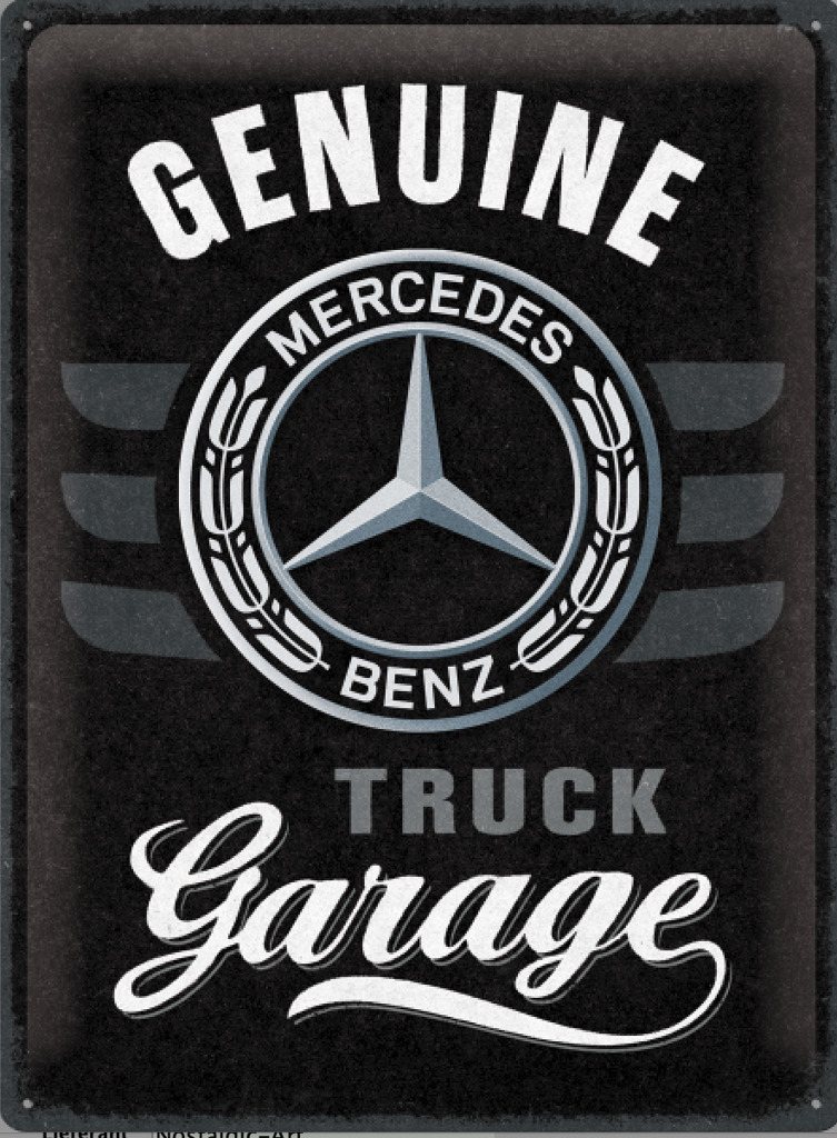 Blechschild Daimler Truck - Garage-1
