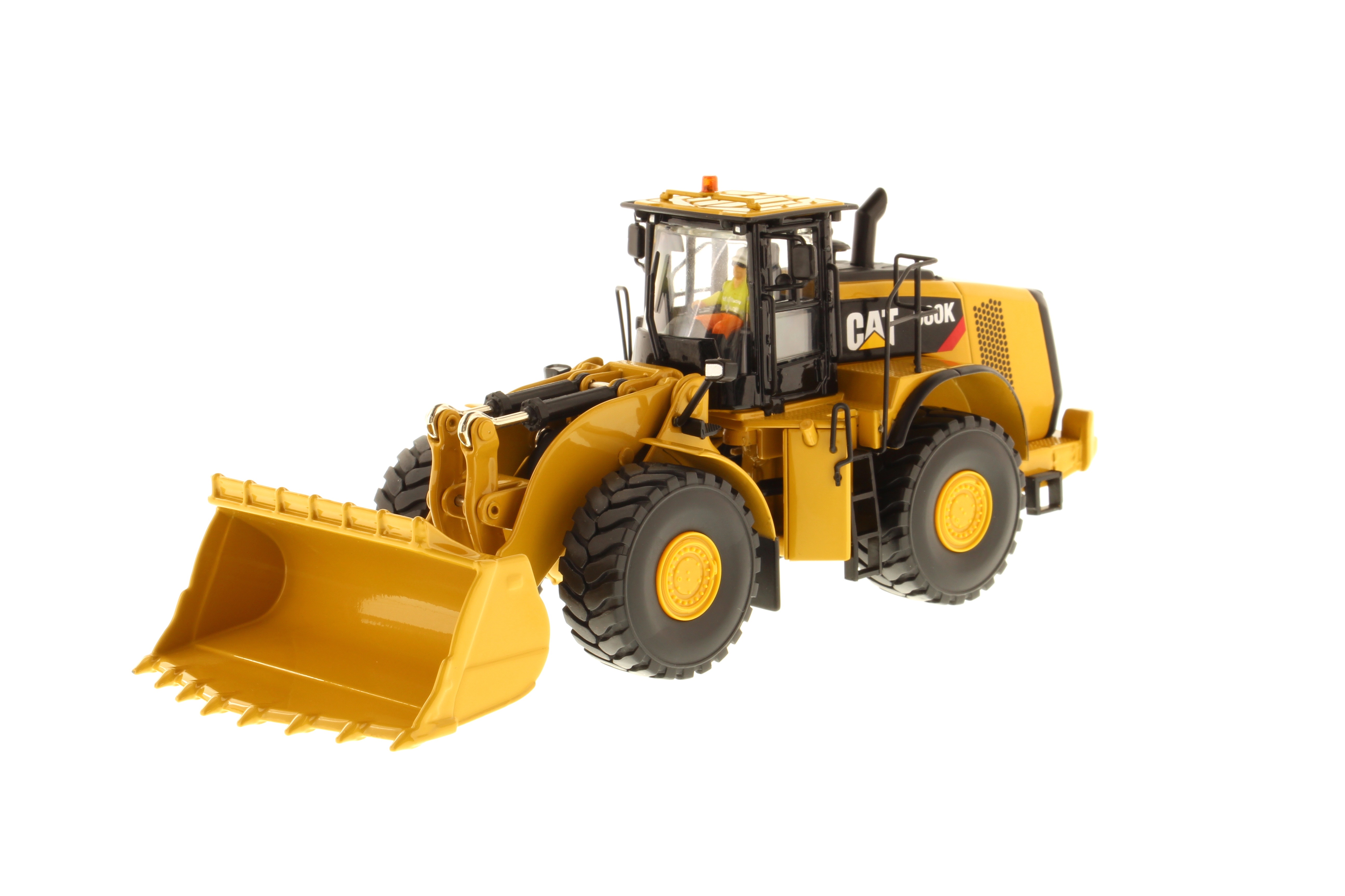 CAT 980K Radlader mit Felsschaufel Modell von DieCast Masters 1:50