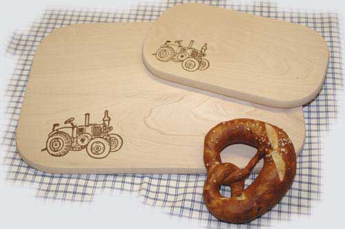 Frühstücksbrett Bulldog 6er-Set und 1 Servierbrett