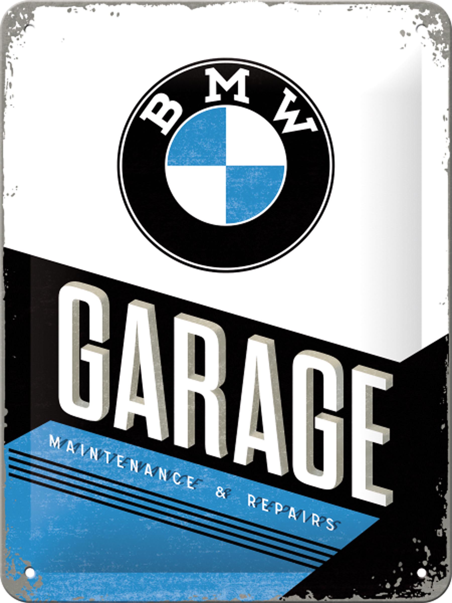 Blechschild BMW Garage