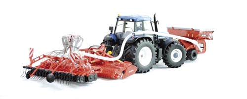 Kuhn Anbaugeräte Set (BTF 4000+ HR4004 + TF1500) Modell von Replicagri 1:32
