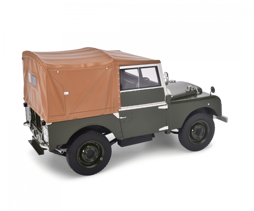 Land Rover 80 mit geschlossenem Softtop Lim. Edt. Modell von Schuco 1:12