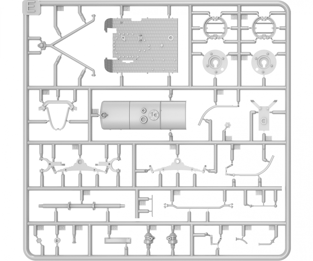 Lanz Industrietraktor D8511 Bausatz Modell von MiniArt 1:24