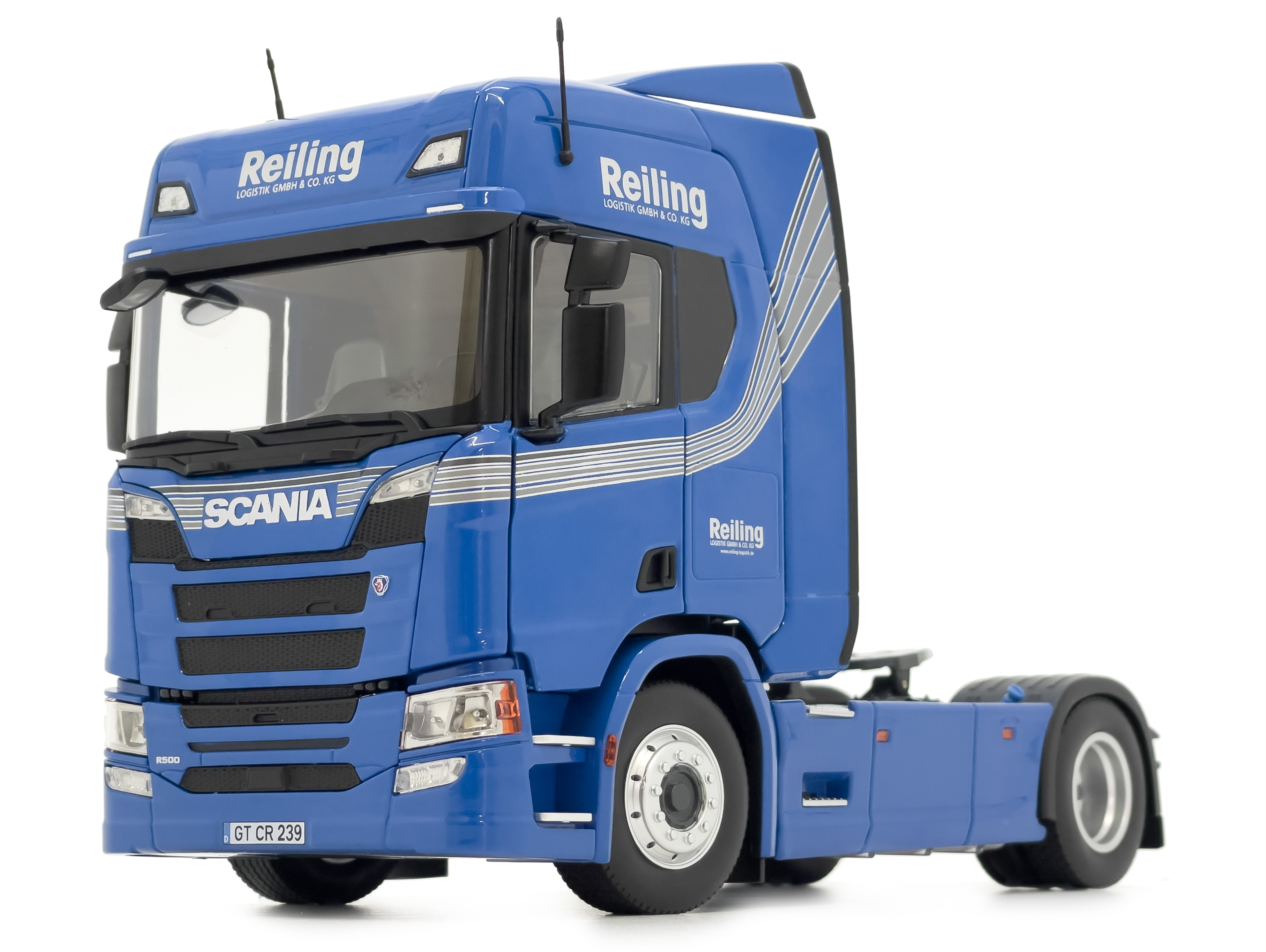 Scania R500 4x2 blau Reiling Design Modell von MarGe Models 1:32