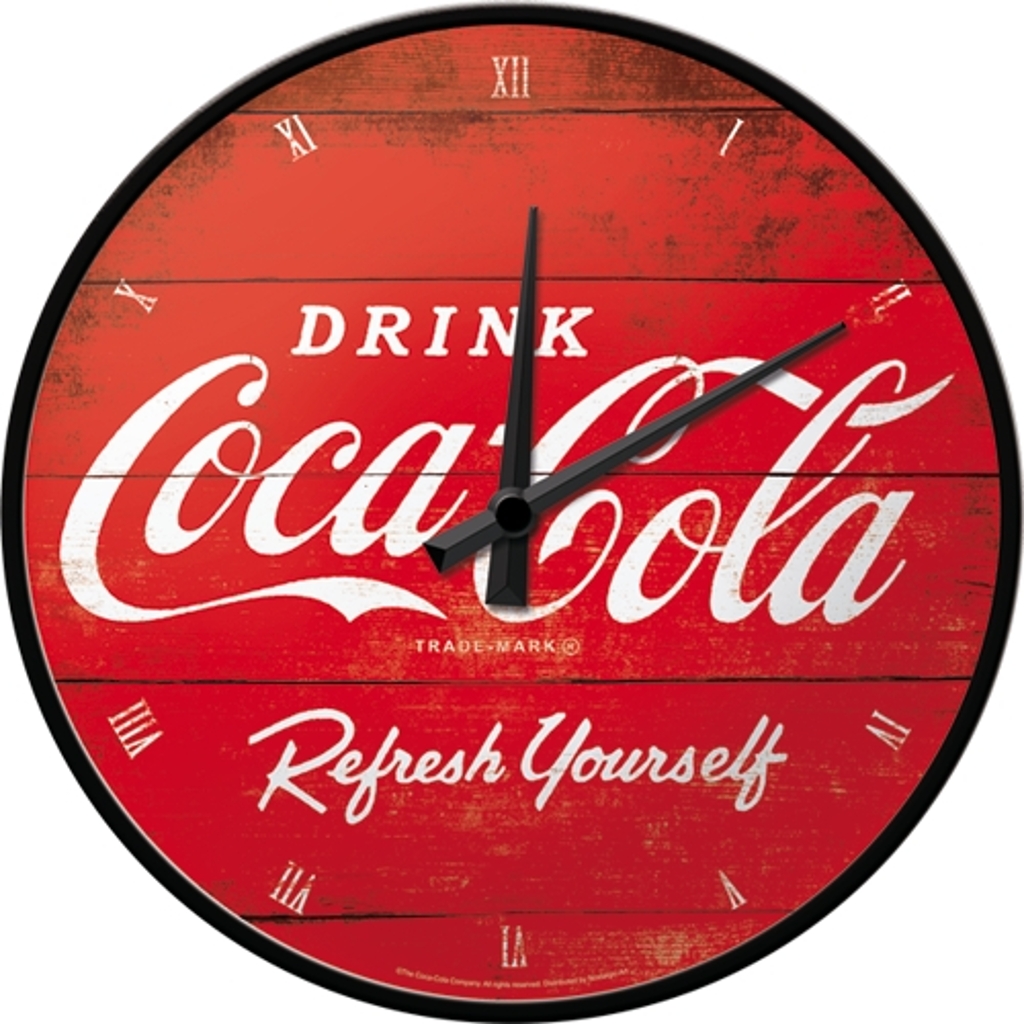 Wanduhr Coca Cola Red Refresh Yourself-1