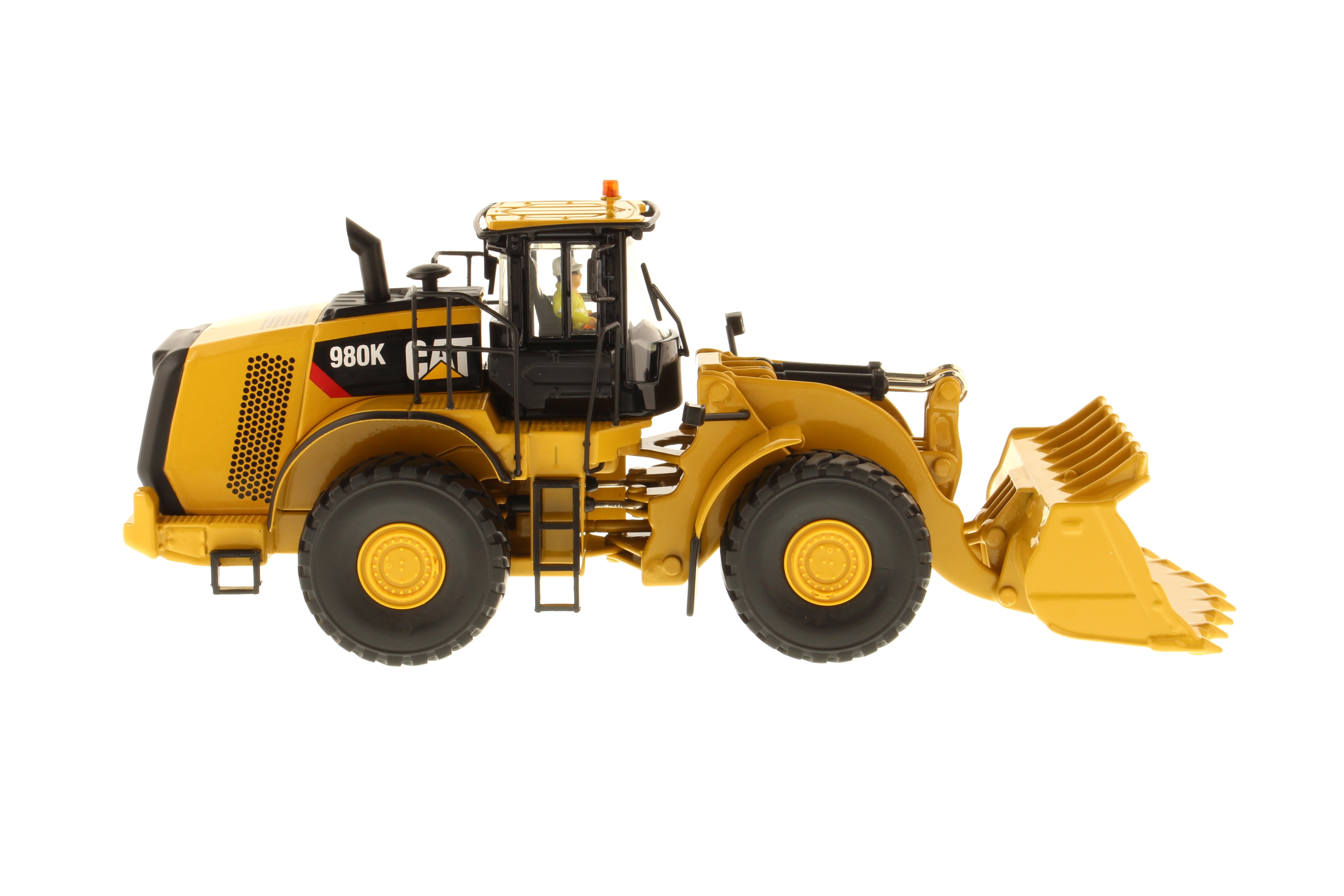 CAT 980K Radlader mit Felsschaufel Modell von DieCast Masters 1:50