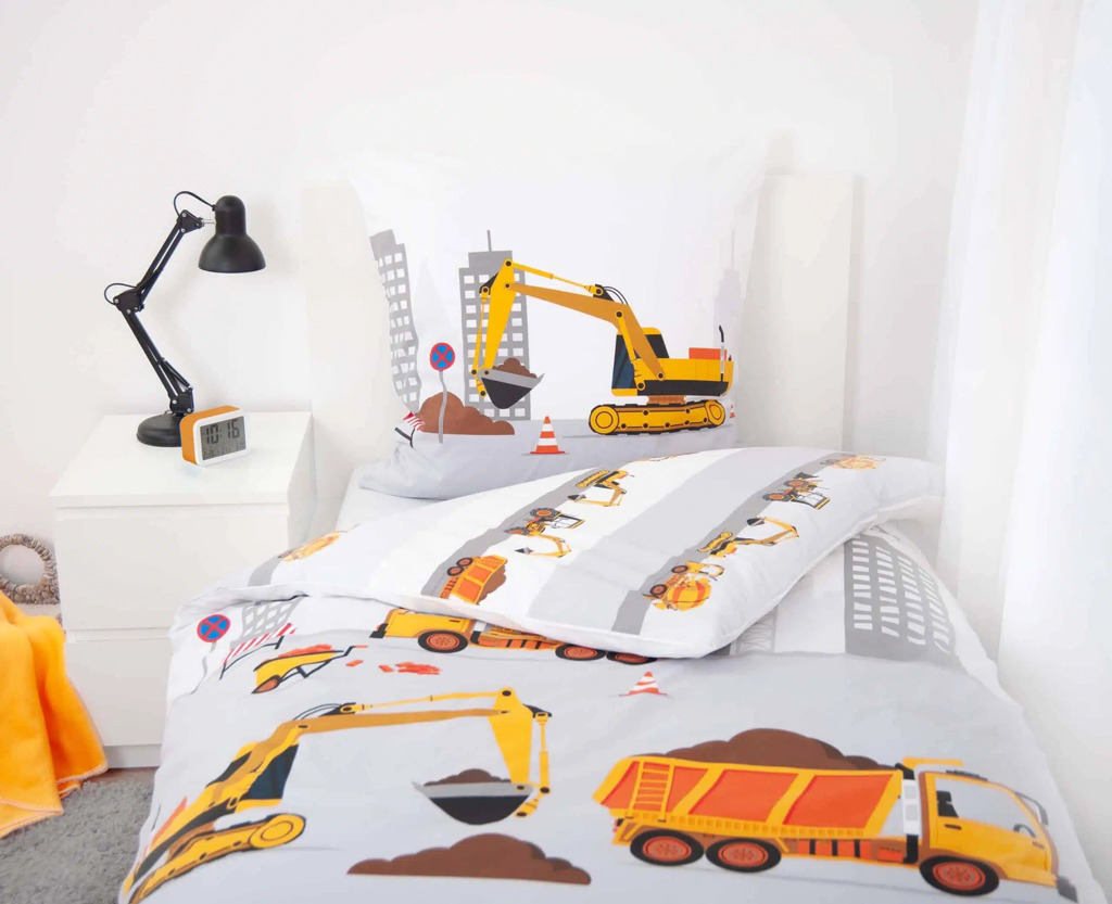 Baustellen Bettwäsche 135 x 200 cm