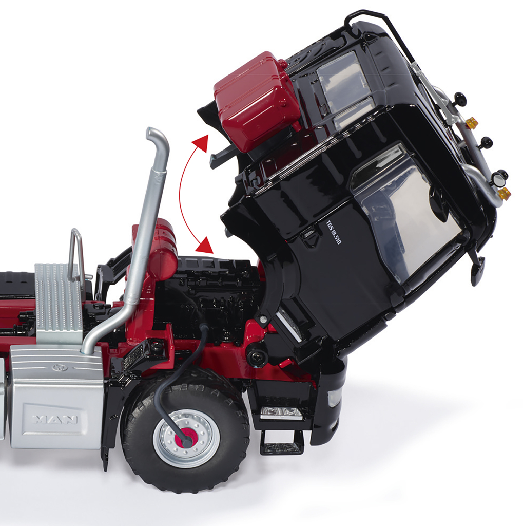 MAN TGS 18.510 4x4 BL 2-Achs Zugmaschine schwarz Modell von WIKING 1:32