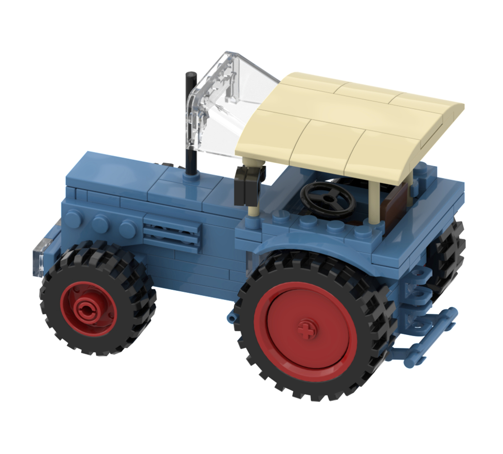 Hanomag Robust 901A Traktor Bausatz mit Klemmbausteinen 