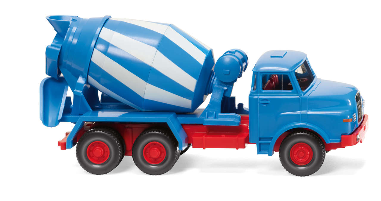 MAN Betonmischer blau/weiß Modell von WIKING 1:87