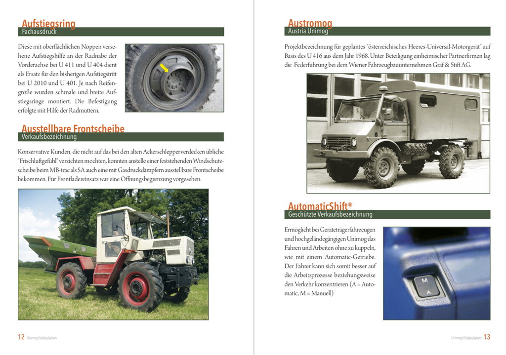 Neuauflage Illustriertes Unimog Vokabularium