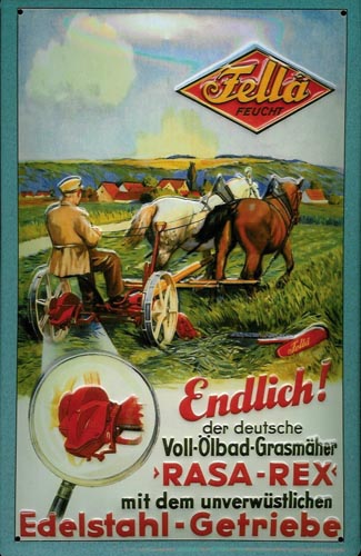 Blechschild Fella „Endlich!“