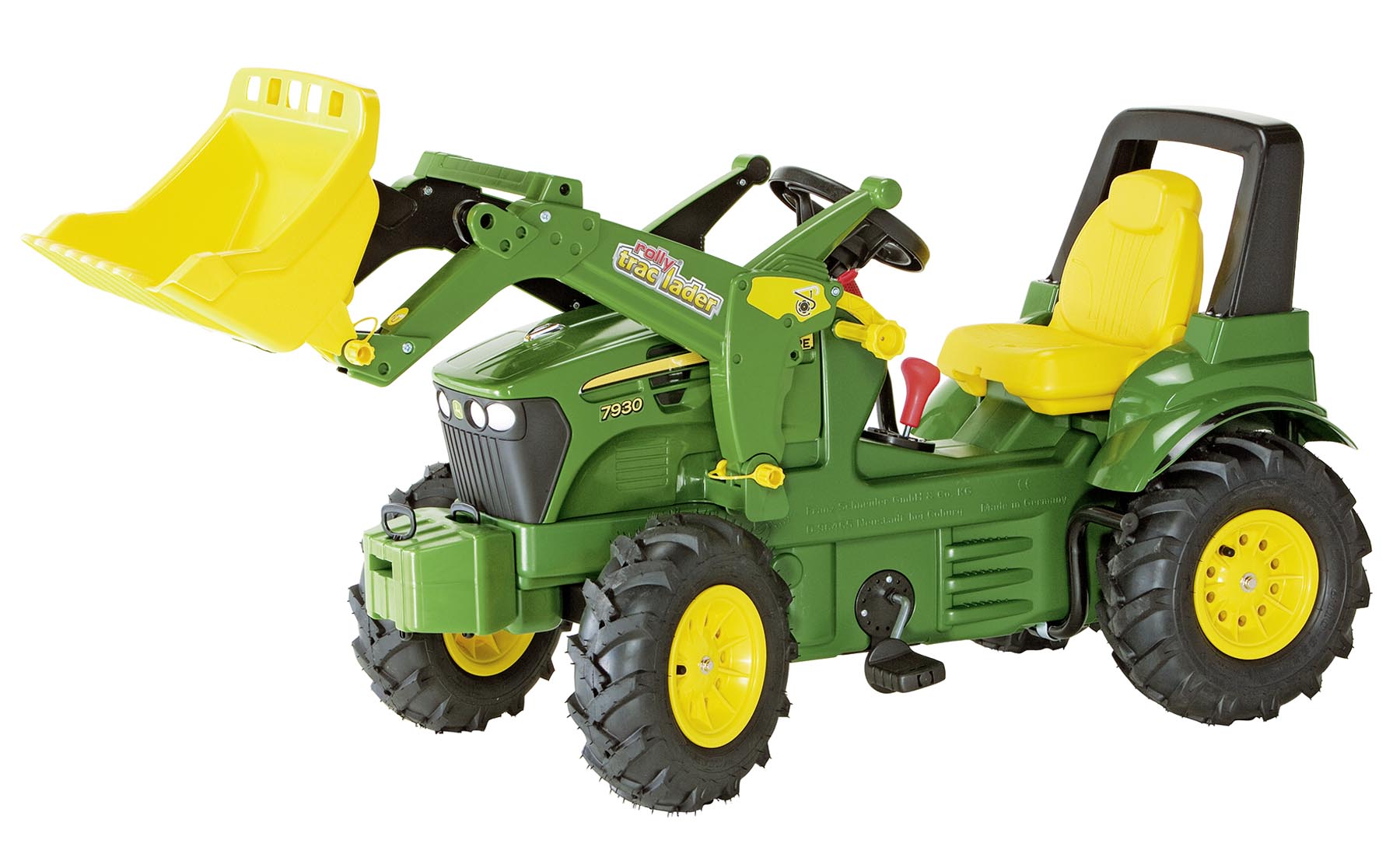 John Deere 7930 Trettraktor mit Frontlader und Zweigangschaltung, Bremse und Luftbereifung