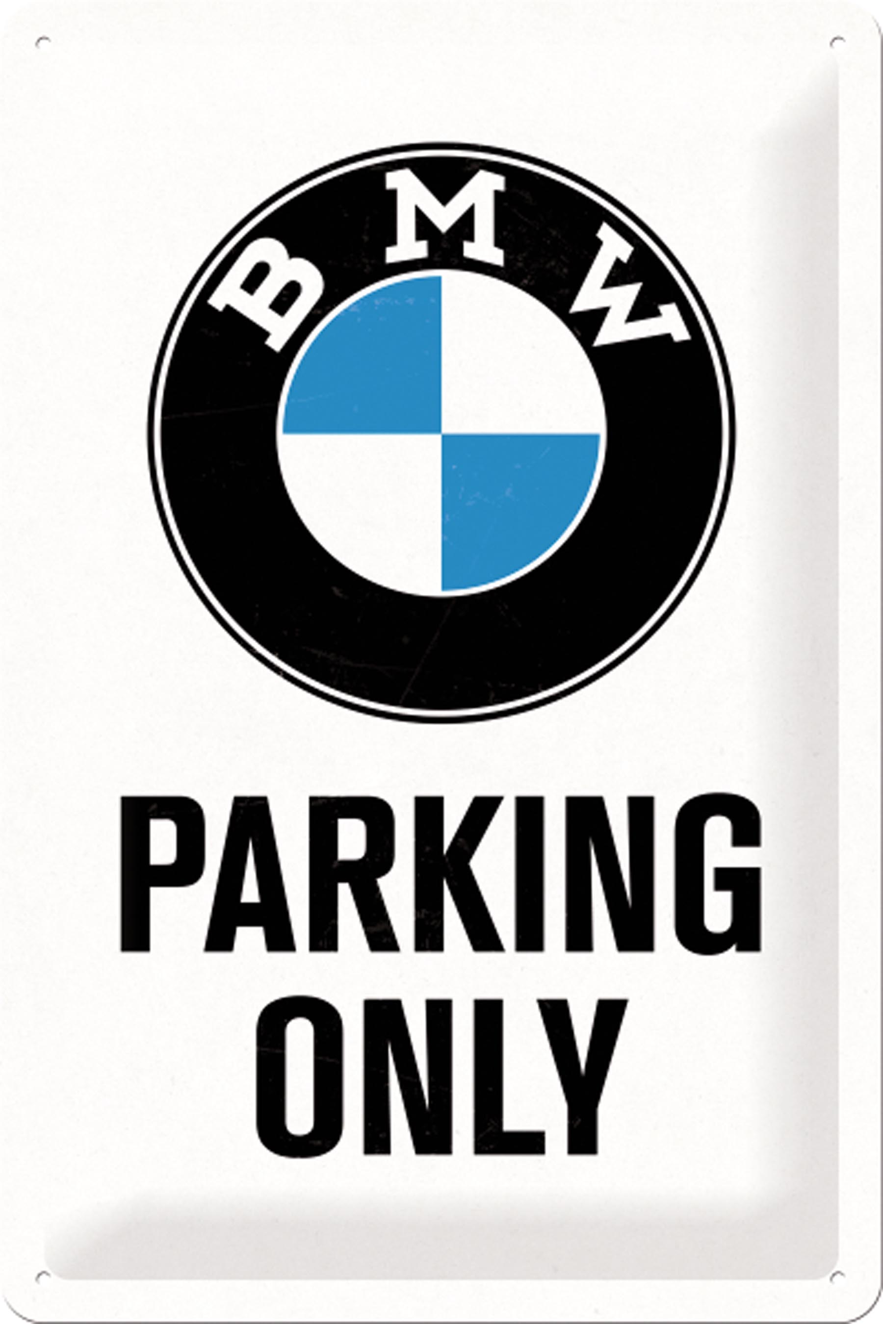Blechschild „BMW Parking Only“