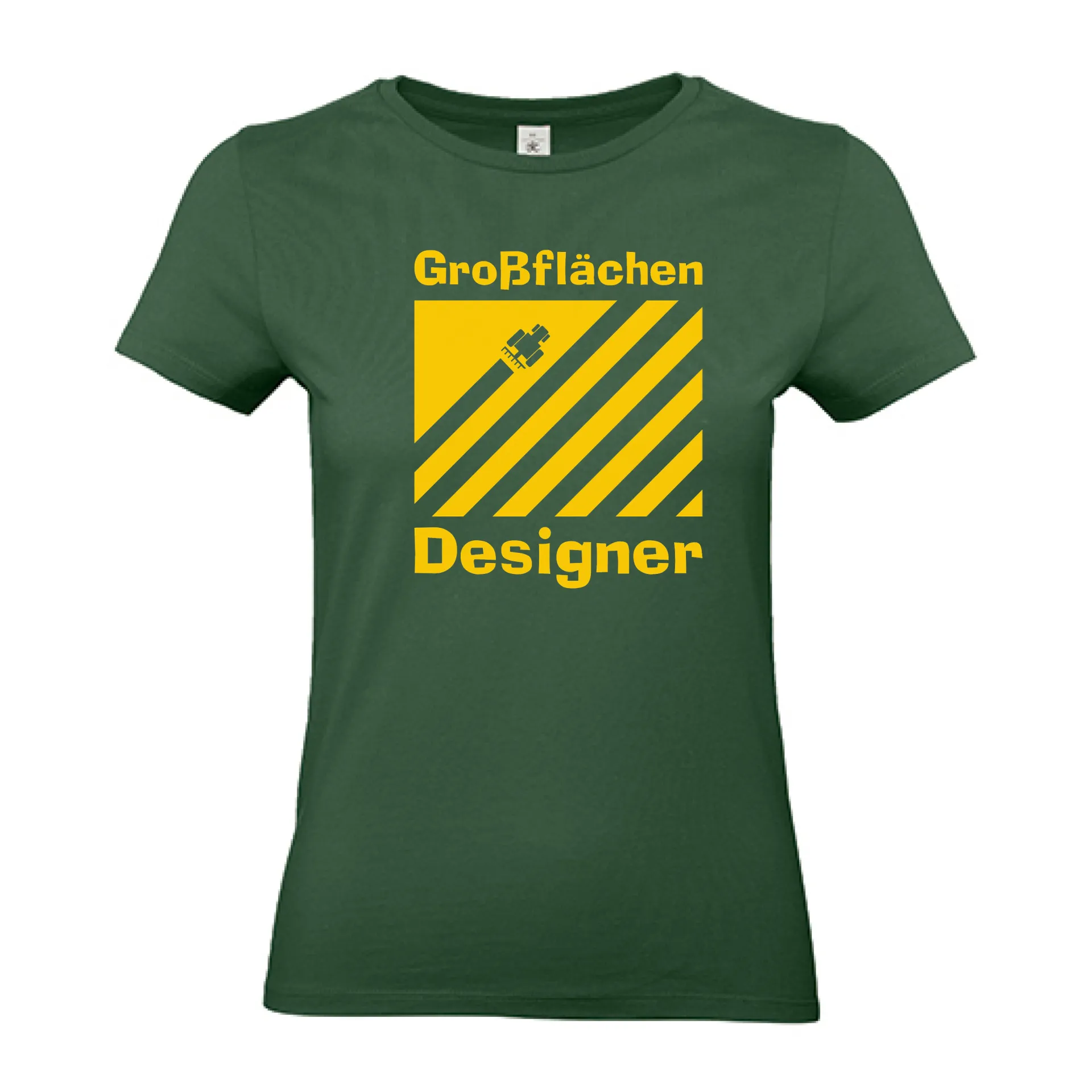 T-Shirt Lady „Großflächen Designer“ (grün)