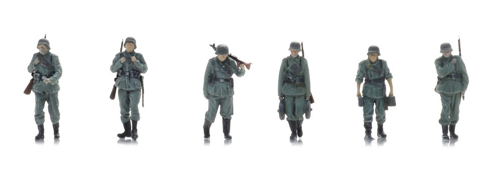 Wehrmacht Infanterie marschiert an die Front Modell von Artitec 1:87