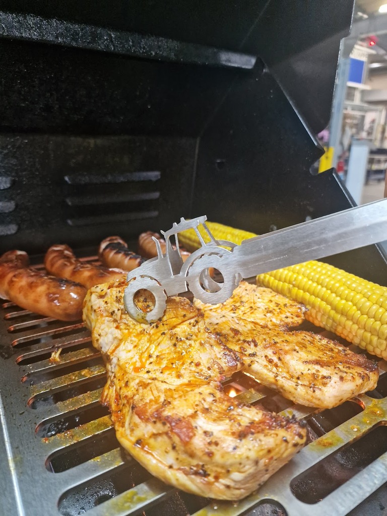 Grillzange Motiv Traktor