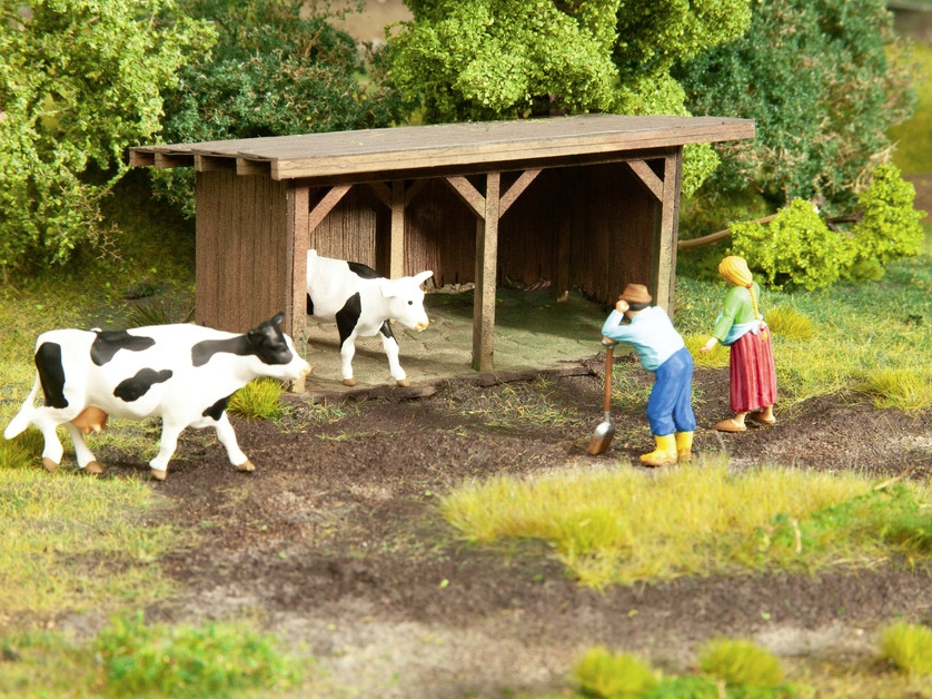Viehunterstand Bausatz Modell von Noch 1:45