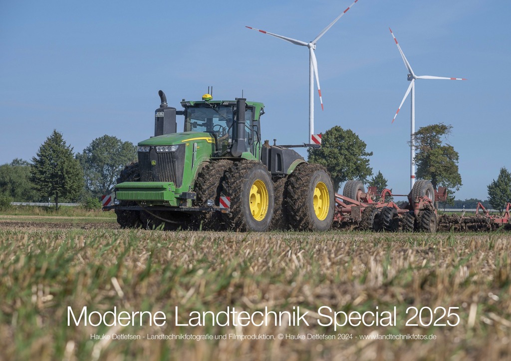 Moderne Landtechnik John Deere Monatskalender 2025