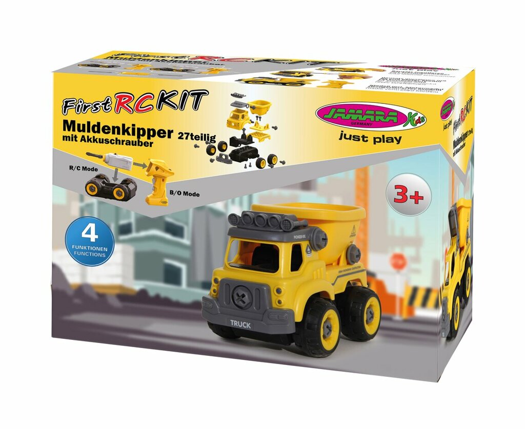 First RC Kit Muldenkipper mit Akkuschrauber 27tlg.