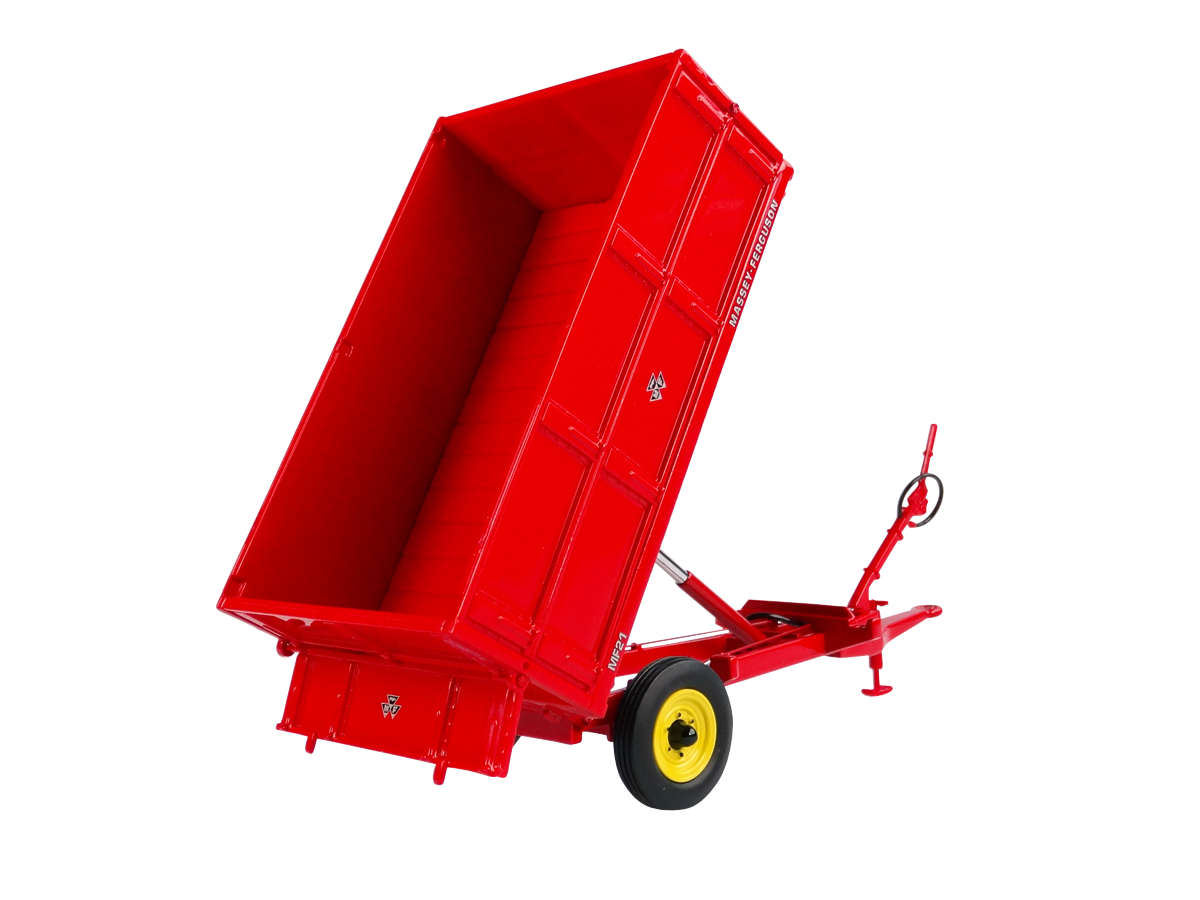 Massey Ferguson MF 21 - 3,5 Tonnen Hydraulik-Kippanhänger mit Aufsteckbordwänden Modell von Universal Hobbies 1:32