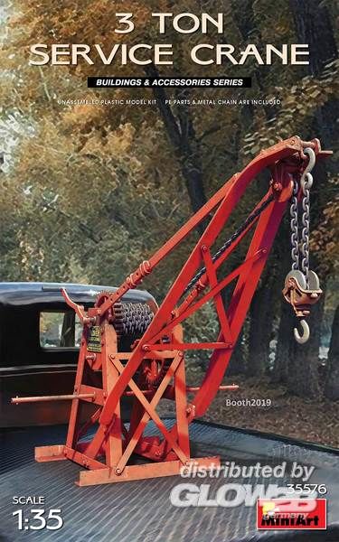 Service Kran als Bausatz Modell von MiniArt 1:35