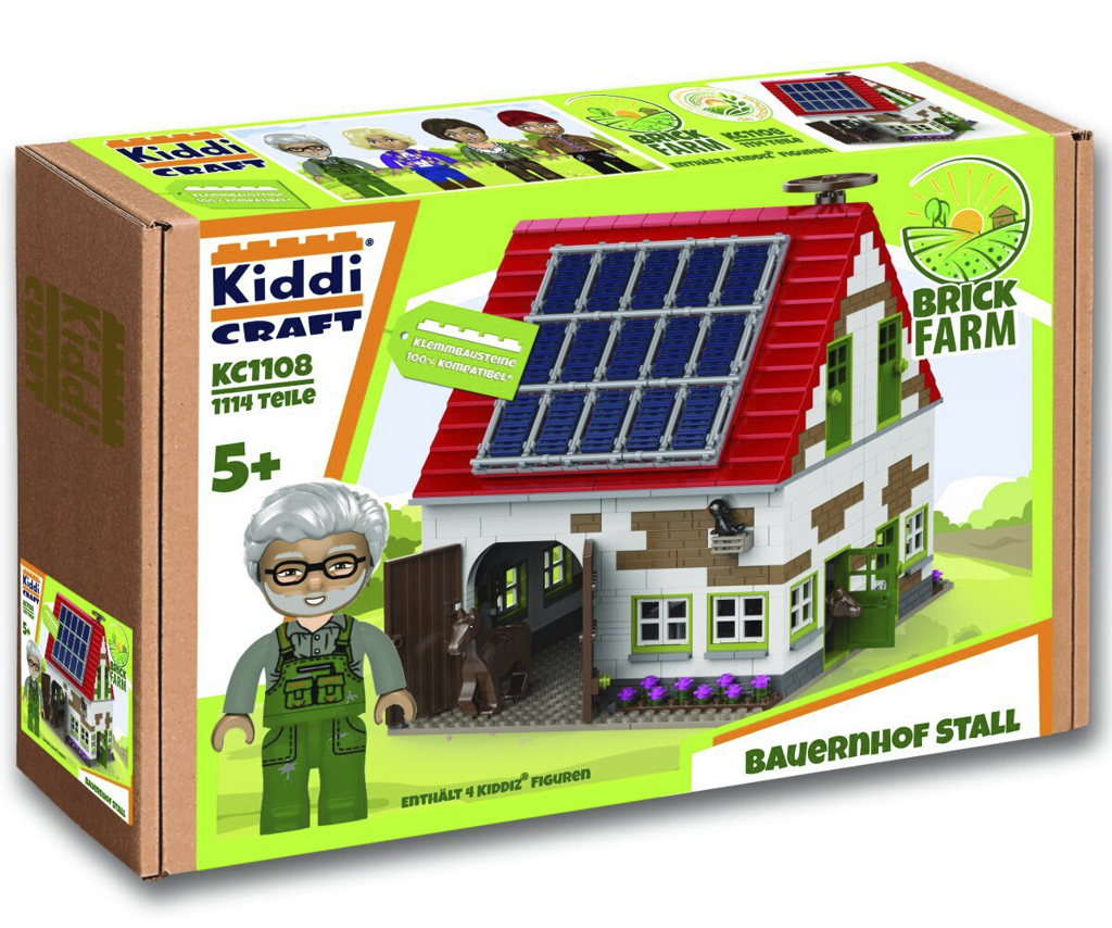 Kiddicraft Bauernhof Stall und Figuren-1